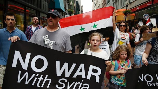 Biểu tình phản đối chiến tranh nhằm vào Syria ở Mỹ
